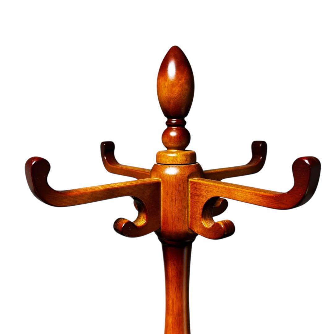 ☆アンティーク☆ ポールスタンド コートハンガー 天然木材 インテリア