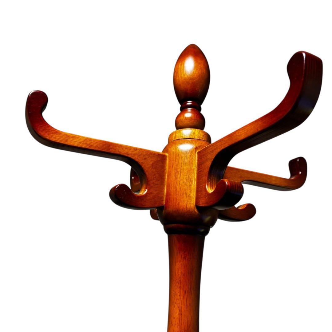 ☆アンティーク☆ ポールスタンド コートハンガー 天然木材 インテリア