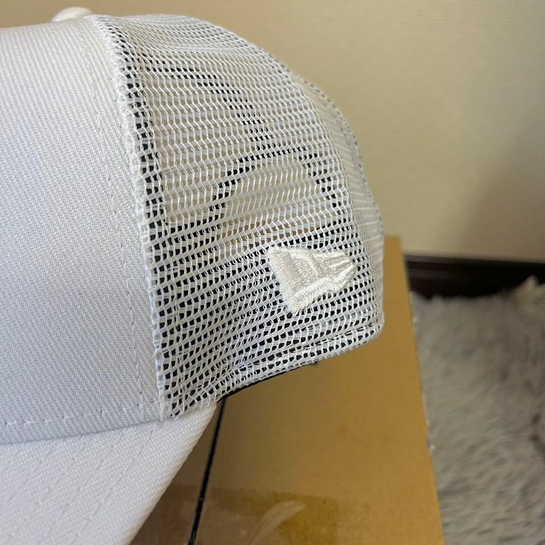 ニューエラ キャップ 帽子 NY ヤンキース ラインストーン メッシュ ホワイト