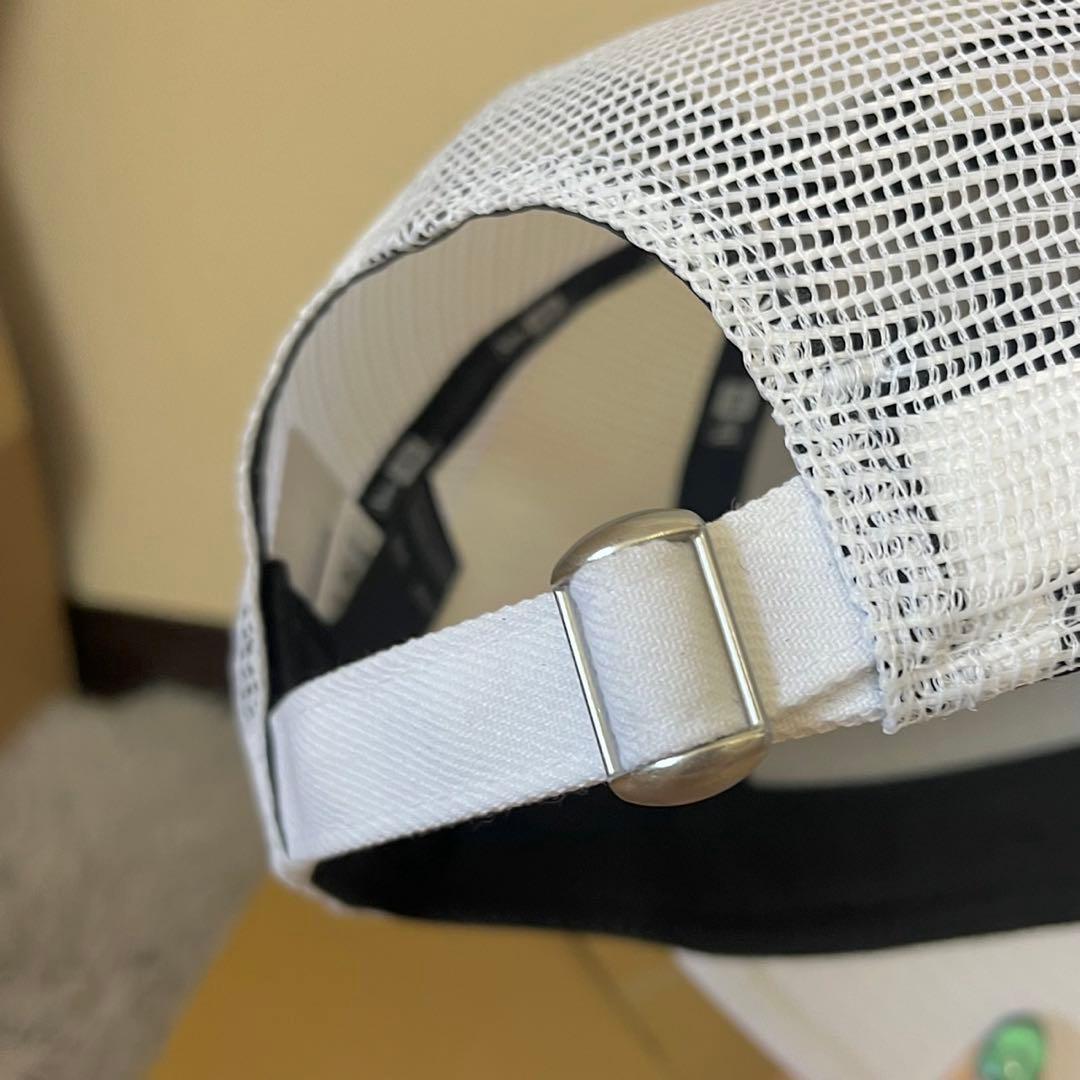 ニューエラ キャップ 帽子 NY ヤンキース ラインストーン メッシュ ホワイト