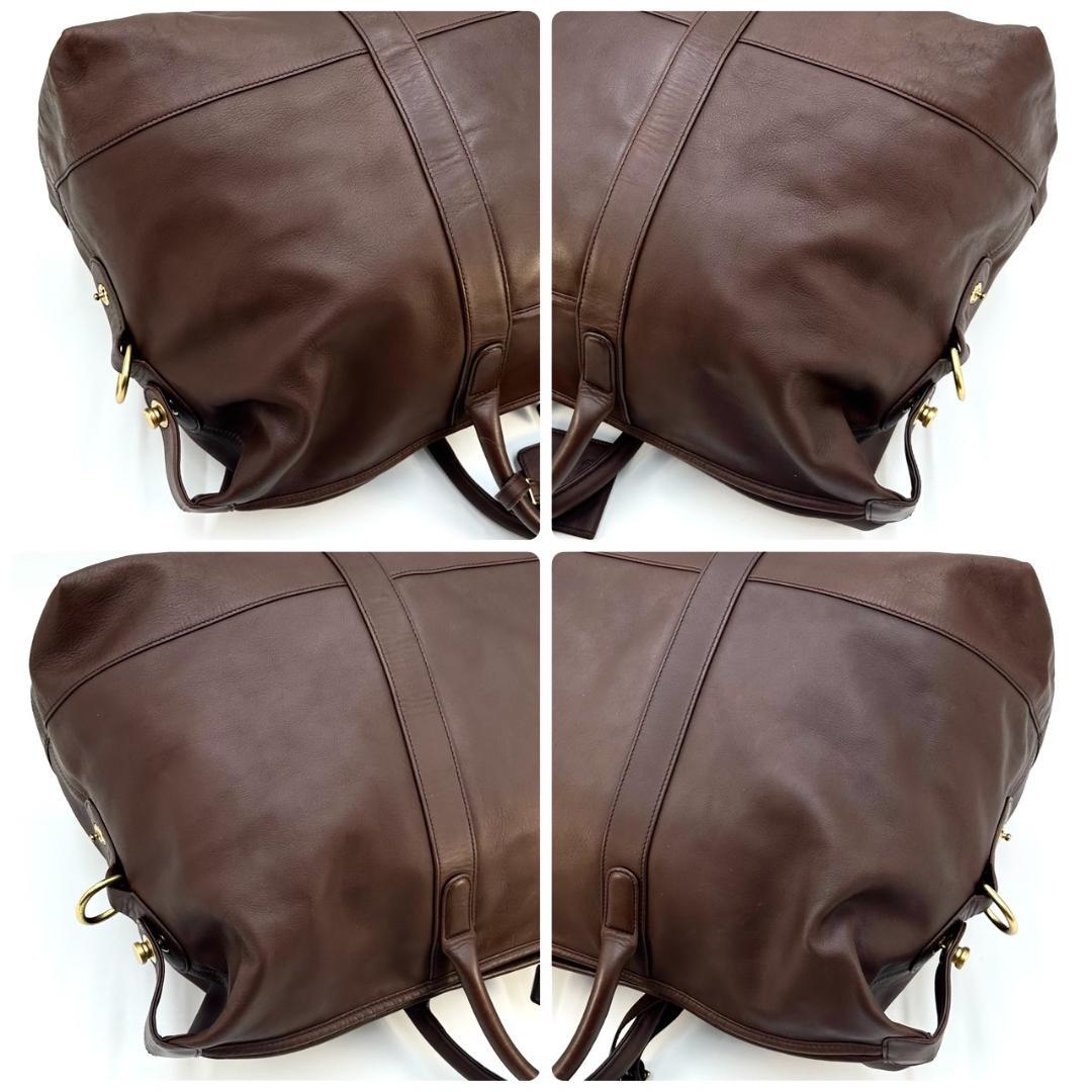 COACH オールドコーチ 2way ボストンバッグ 旅行用バッグ 男女兼用 茶