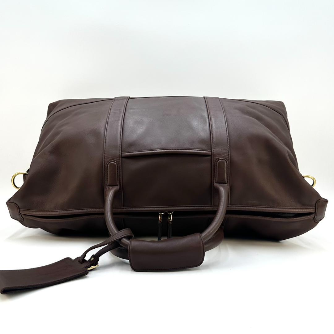 COACH オールドコーチ 2way ボストンバッグ 旅行用バッグ 男女兼用 茶