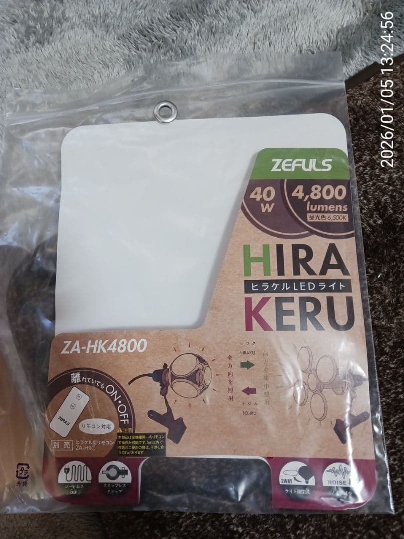 ZEFULS H ZA-HK4800 LEDライトGENTOSライト2個セット！