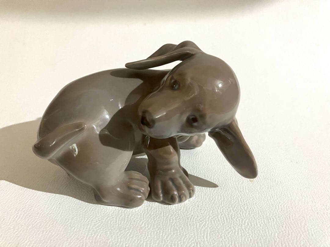 ロイヤルコペンハーゲン　ダックスフンド　置物　2体セット