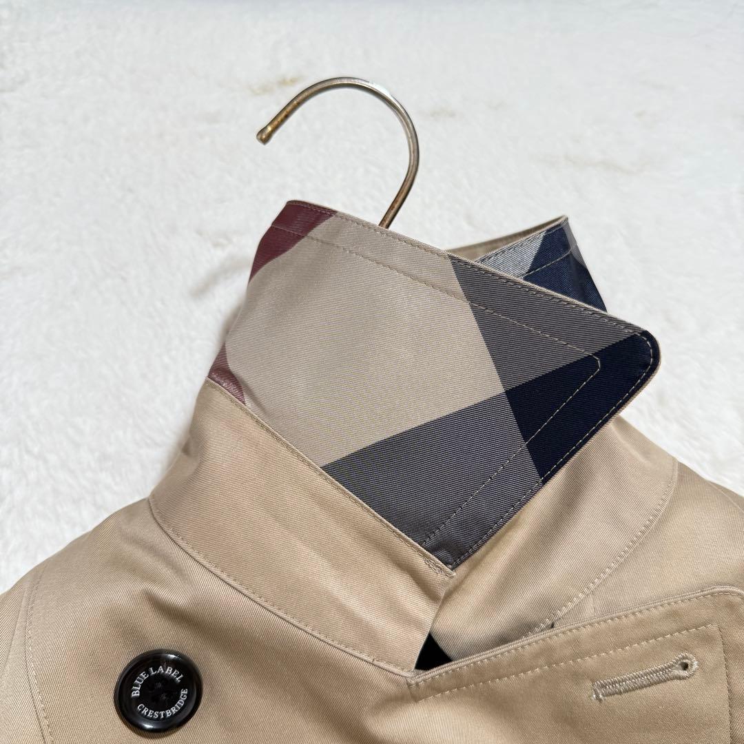 美品　ブルーレーベルクレストブリッジ たトレンチコート　ライナー付き 38