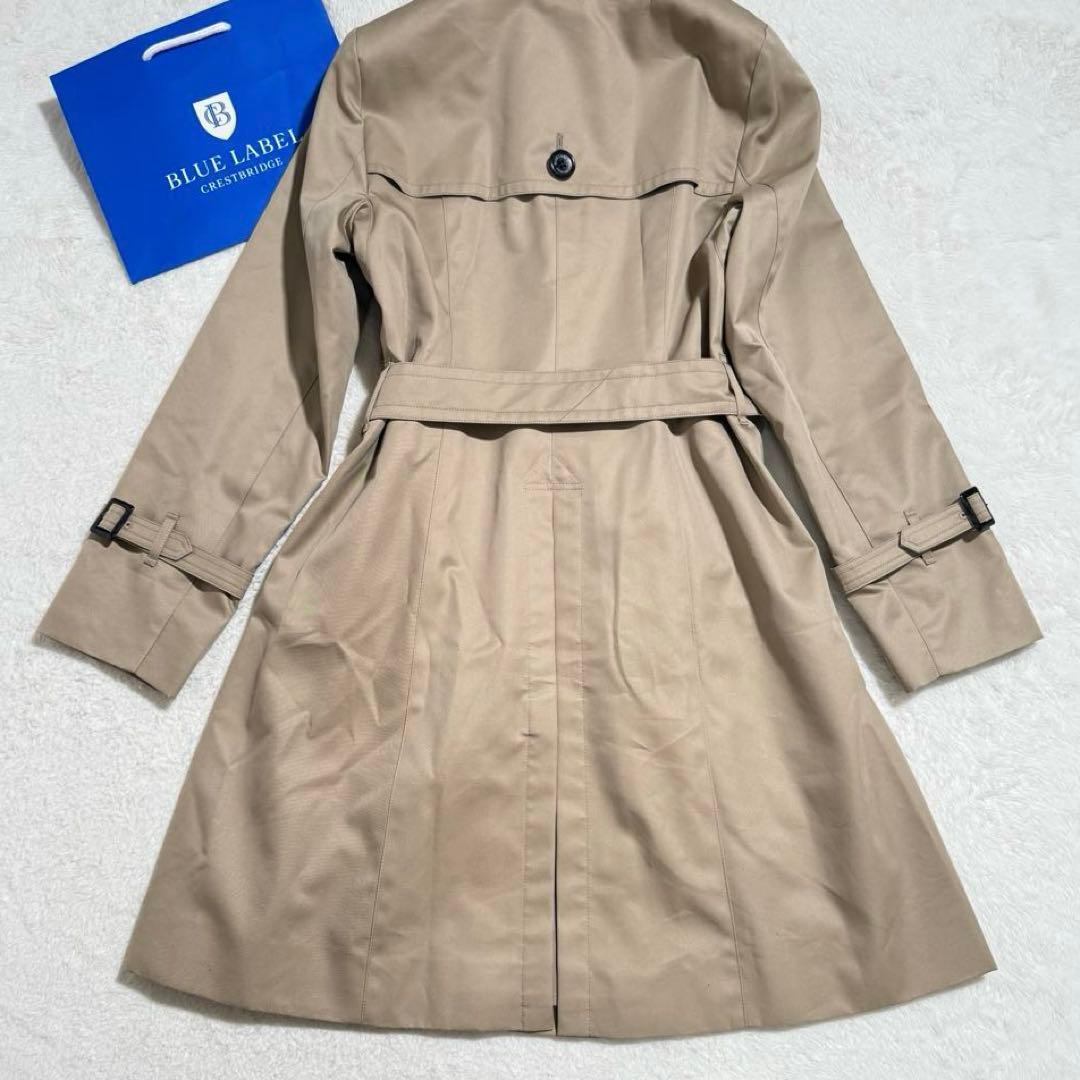 美品　ブルーレーベルクレストブリッジ たトレンチコート　ライナー付き 38