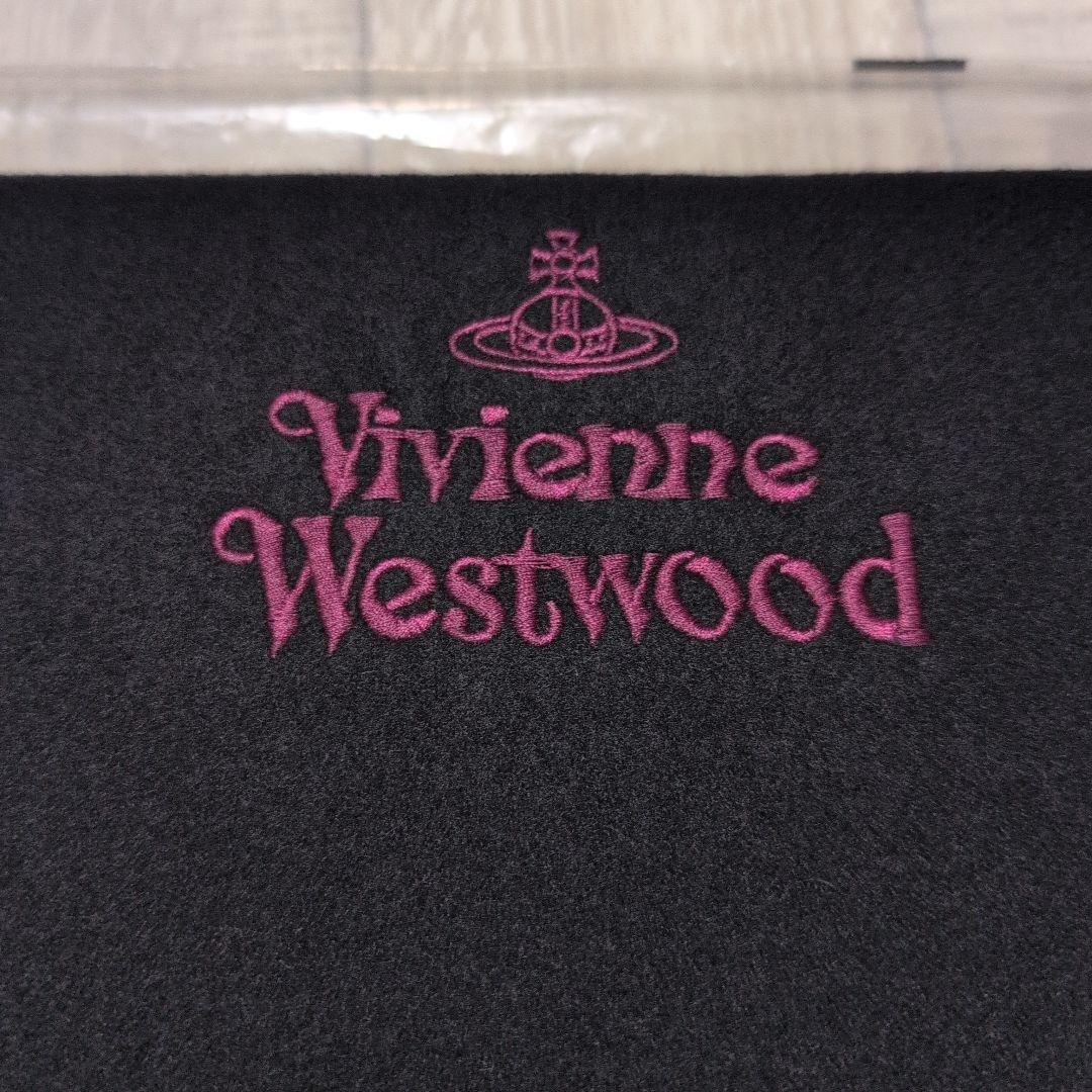 新品 未使用 Vivienne Westwood オーブ マフラー 黒