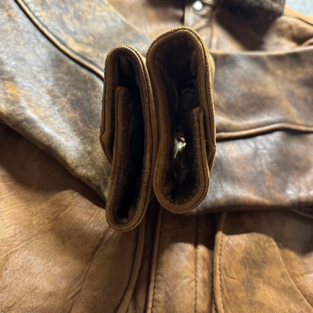 【90s vintage】フライトジャケット　G-1 A-2 短丈　本革　襟ボア