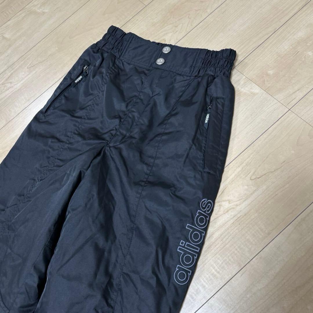 希少　アディダス　デサント製 スノーパンツ　Oサイズ スキー黒　スノボ ウェア
