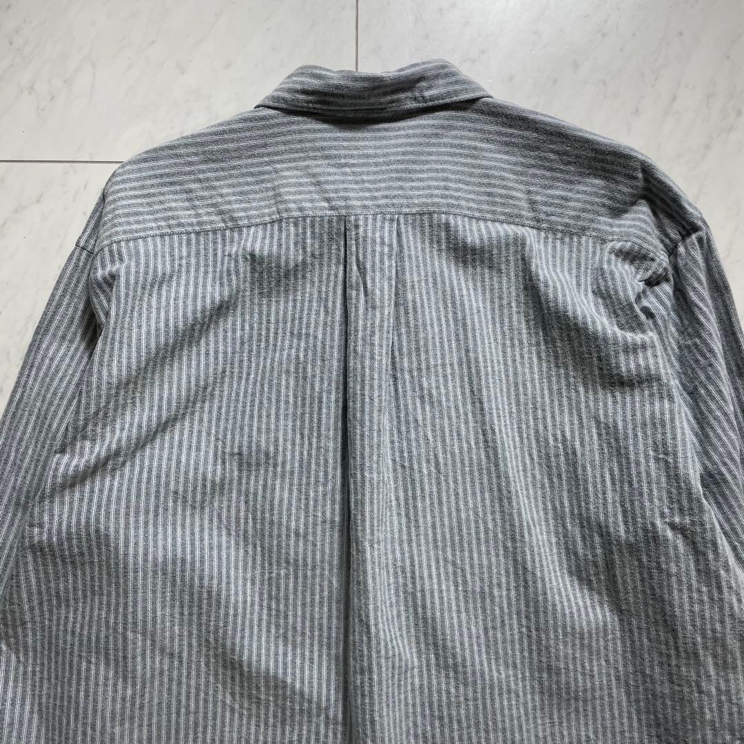 コムデギャルソンオム 田中オム 長袖シャツ ピンタック ストライプ 90s
