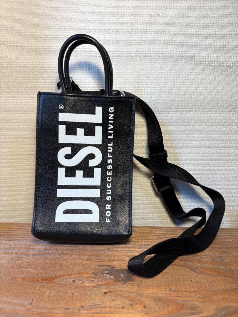 diesel★ユニセックス★レザー ショルダーバッグ★MINI★ブラック