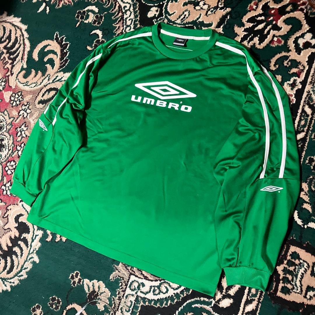 UMBRO アンブロ　3XL 長袖　ゲームシャツ　プルオーバー　グリーン