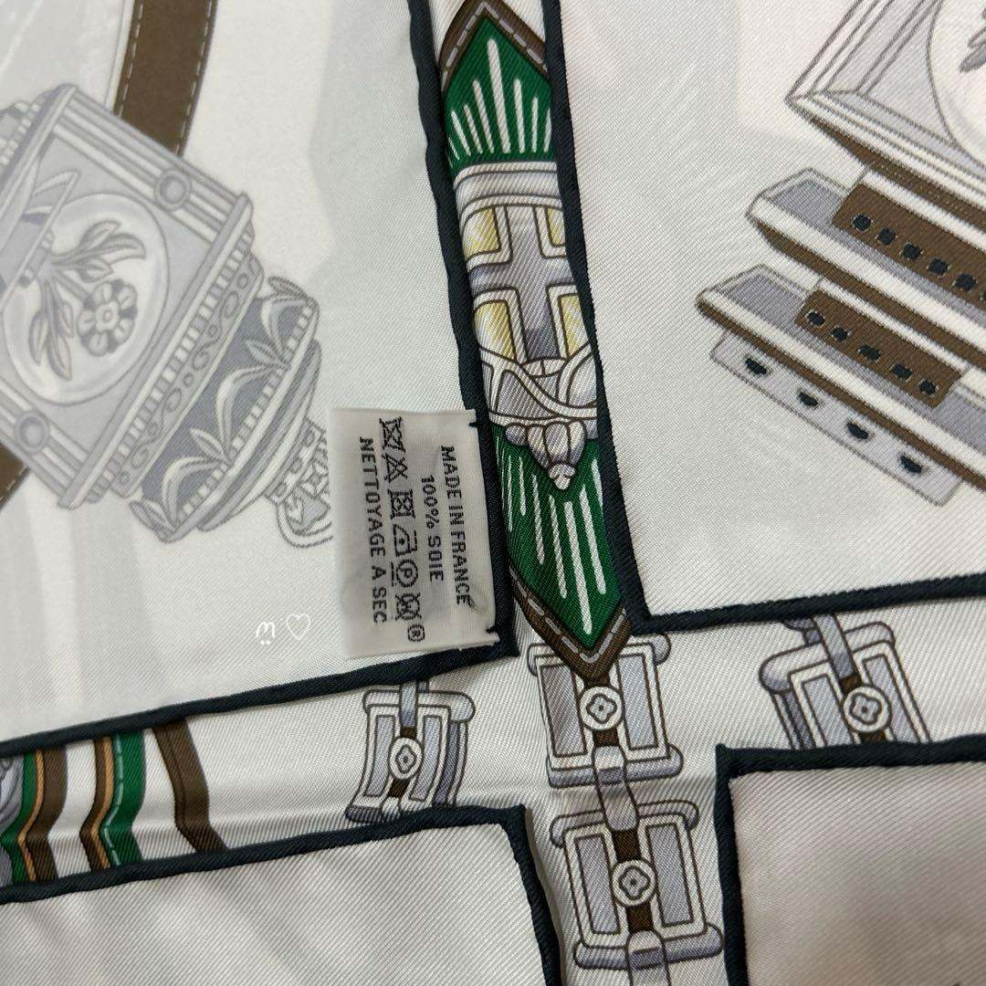 HERMESエルメス　カレ90　ステイトリー・ホイールズ　シルクスカーフ　馬車