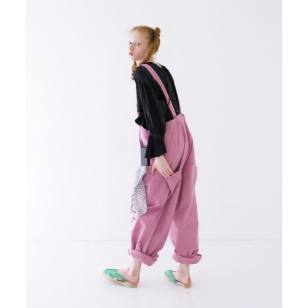 ネストローブ コットンツイルデッキサロペット