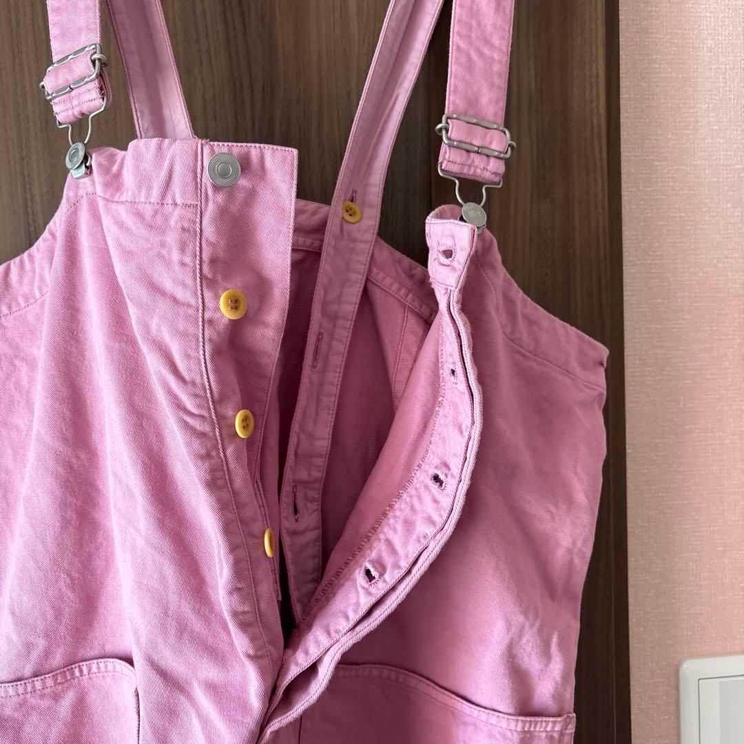 ネストローブ コットンツイルデッキサロペット