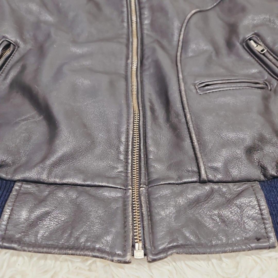 ハーレーダビッドソン レザージャケット 90s シングル 本革 モーターサイクル