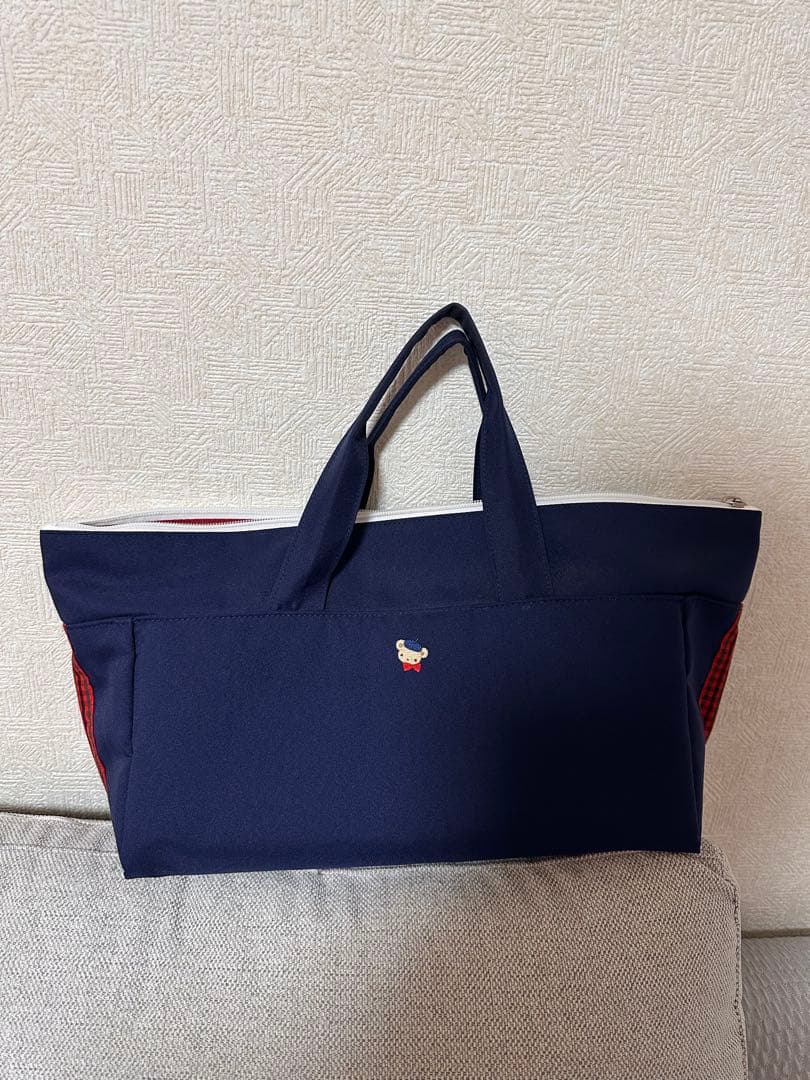 【美品】familiar ファミリア　2wayバッグ　おむつバッグ