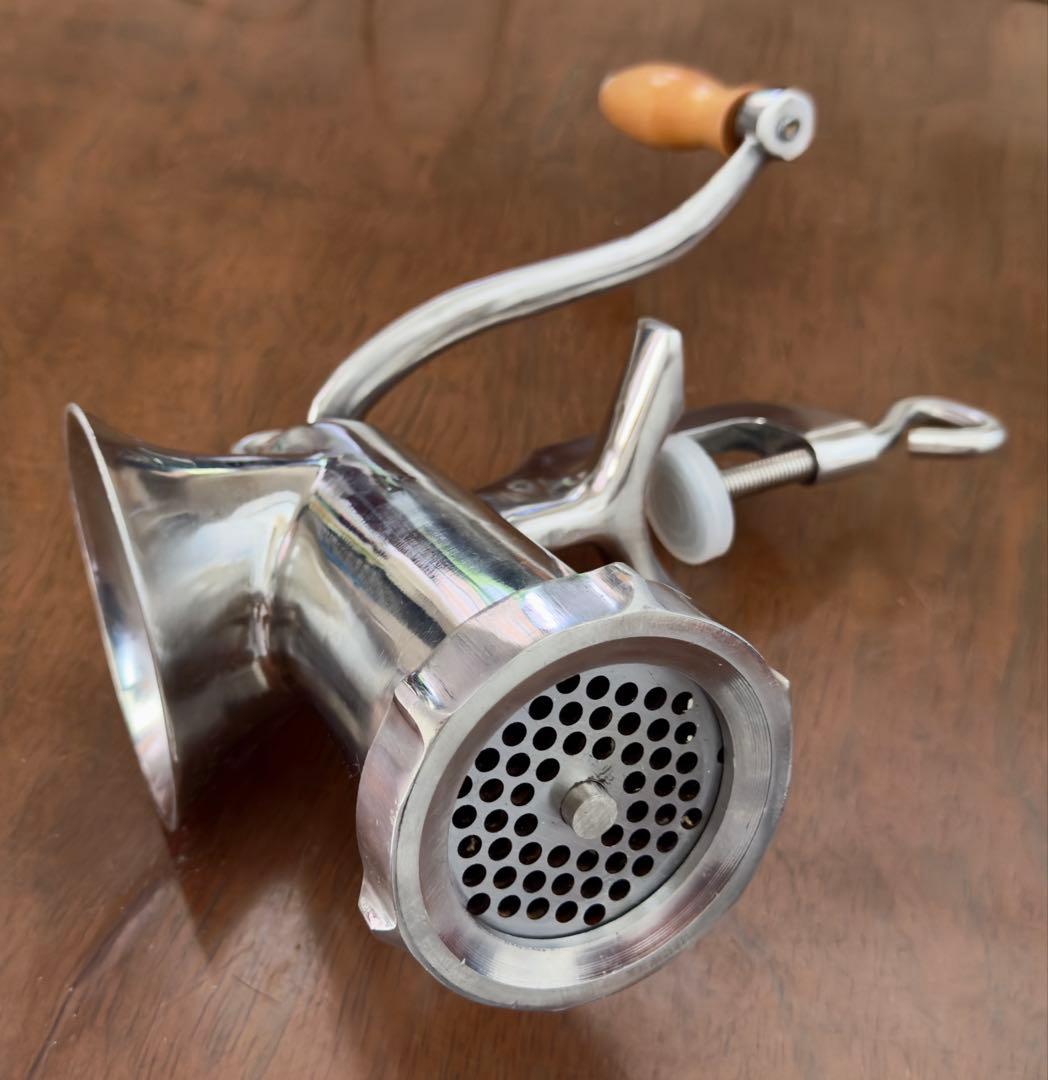 ステンレス製レトロフードチョッパー　美品