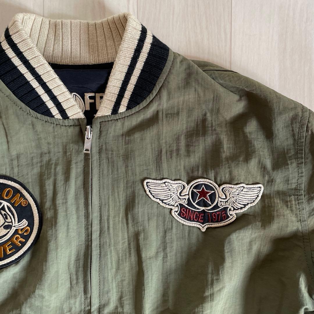 VANSON × FELIX リバーシブル 刺繍スカジャン XXL