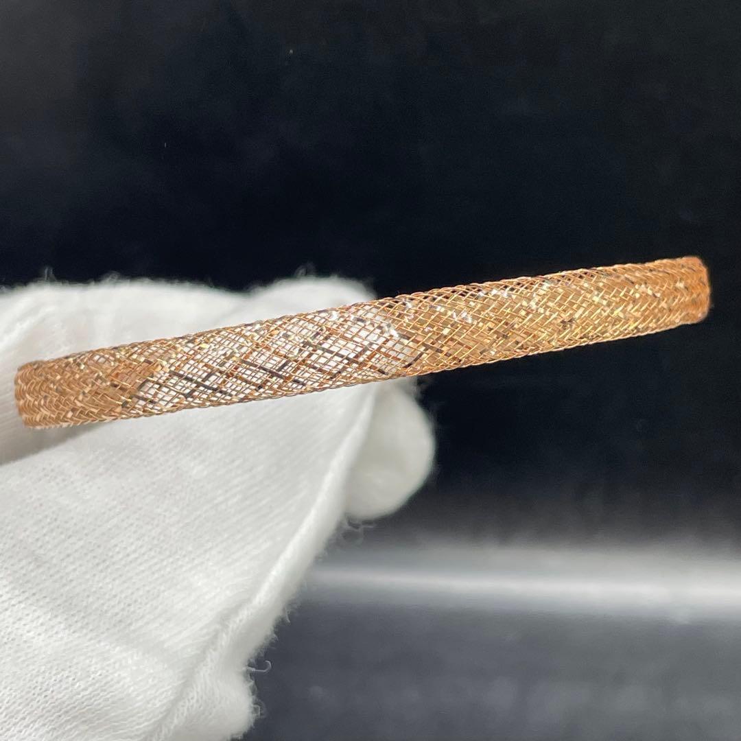 最終交渉可JA75★高級 K18PG メッシュブレスレット 2.56g