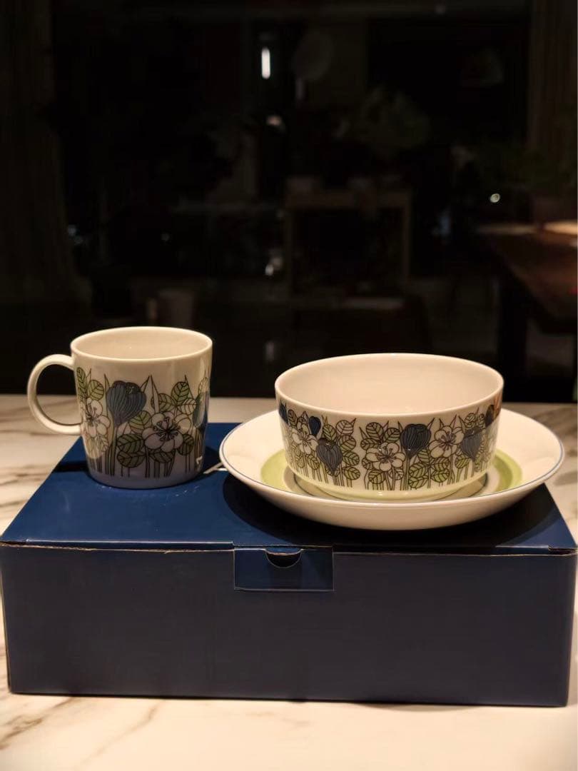 ARABIA Krokus アラビア　クロッカス　グリーン　スリーピースセット