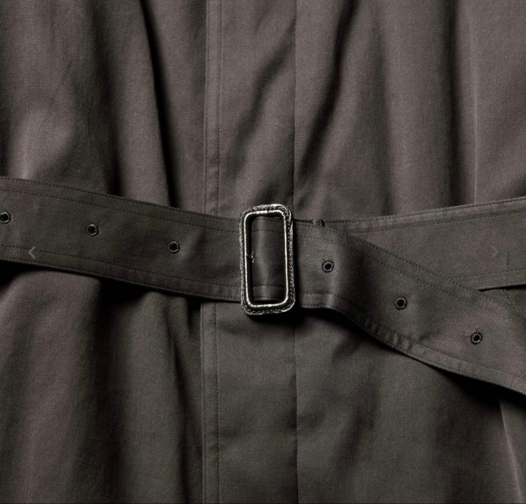 AURALEE シャンブレーツイル 中綿 ステンカラー パテッド コート