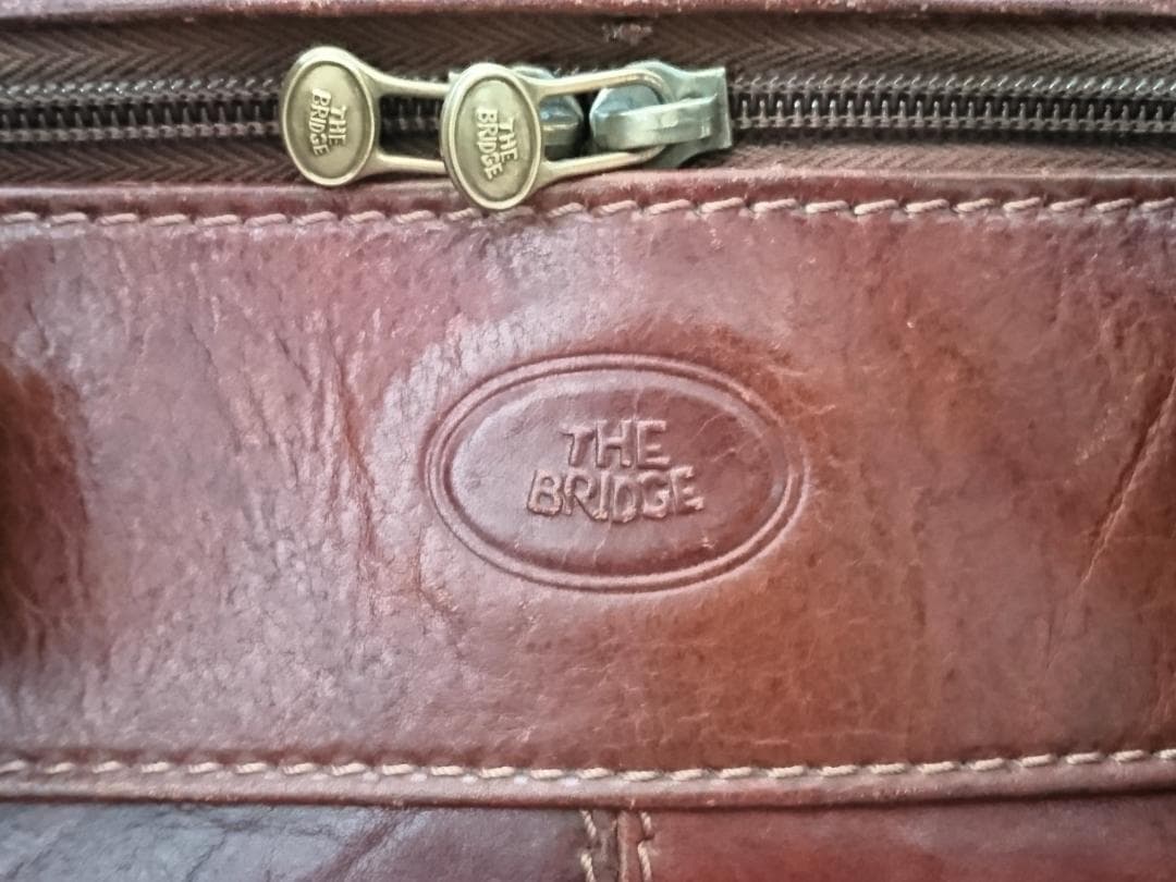 THE BRIDGE ボストンバッグ 茶色　縦30cm×横44cm×幅25cm
