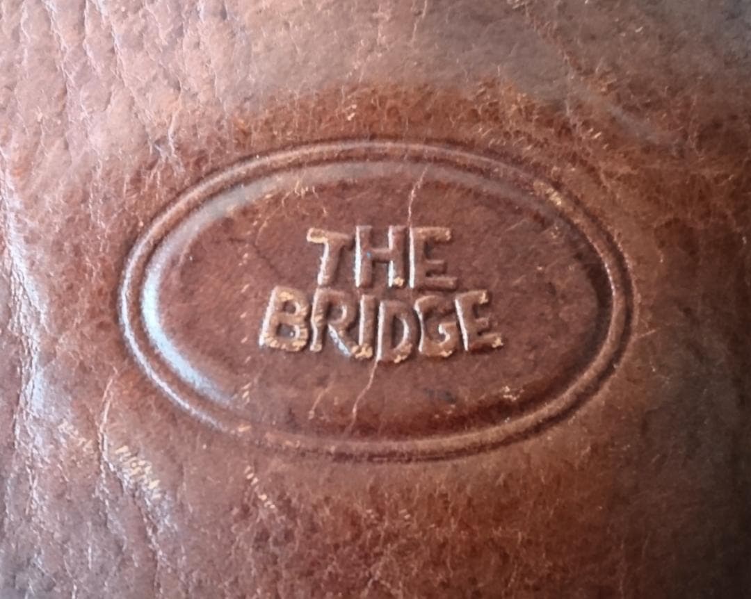 THE BRIDGE ボストンバッグ 茶色　縦30cm×横44cm×幅25cm