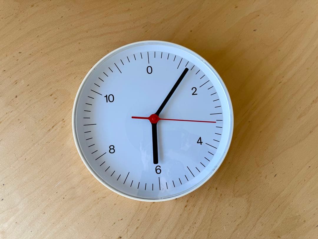 【美品】無印良品 × ジャスパー・モリソン 掛時計 / 壁時計 白 廃盤 美品