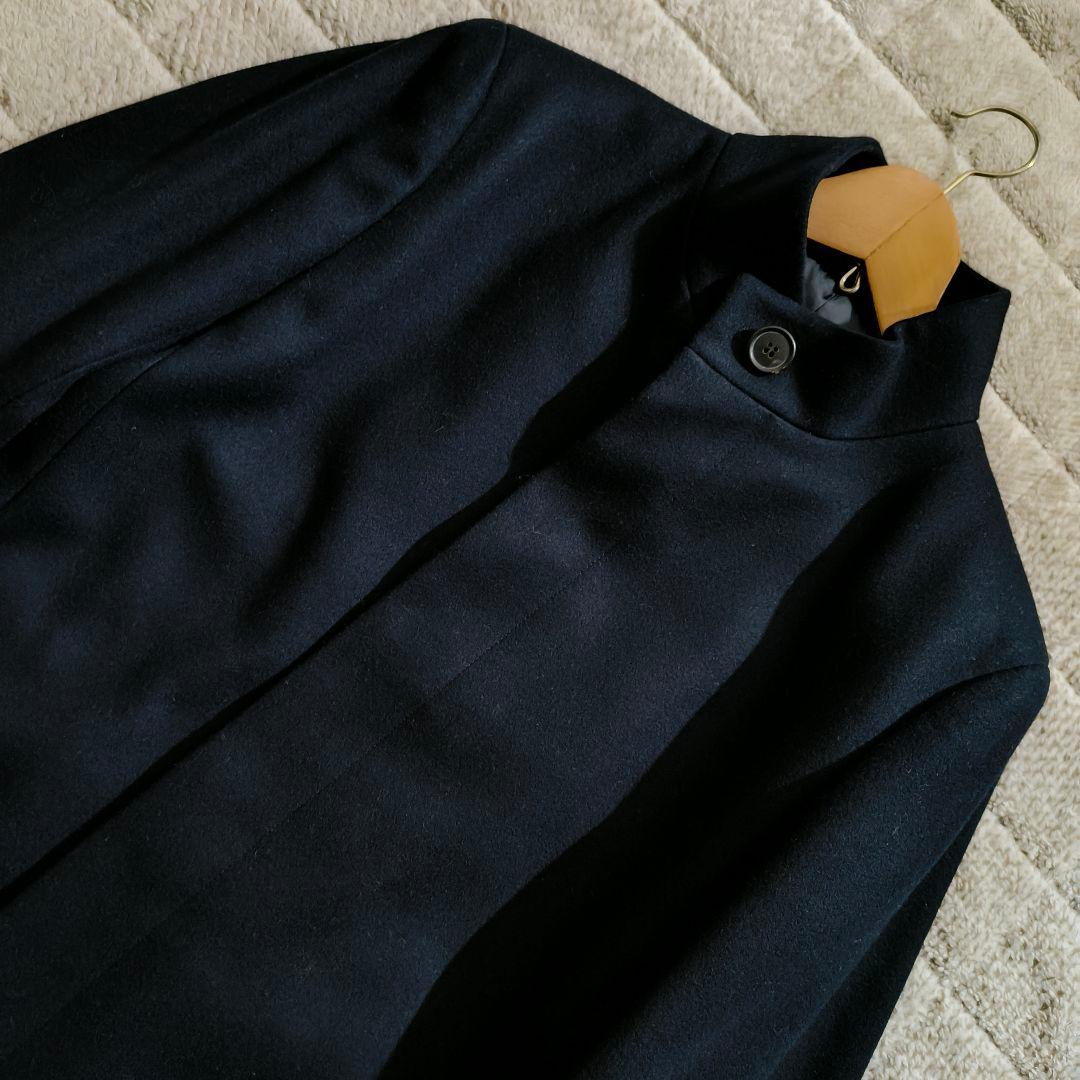 セオリー BELVIN スタンドカラーコート カシミヤ混 ロング XS