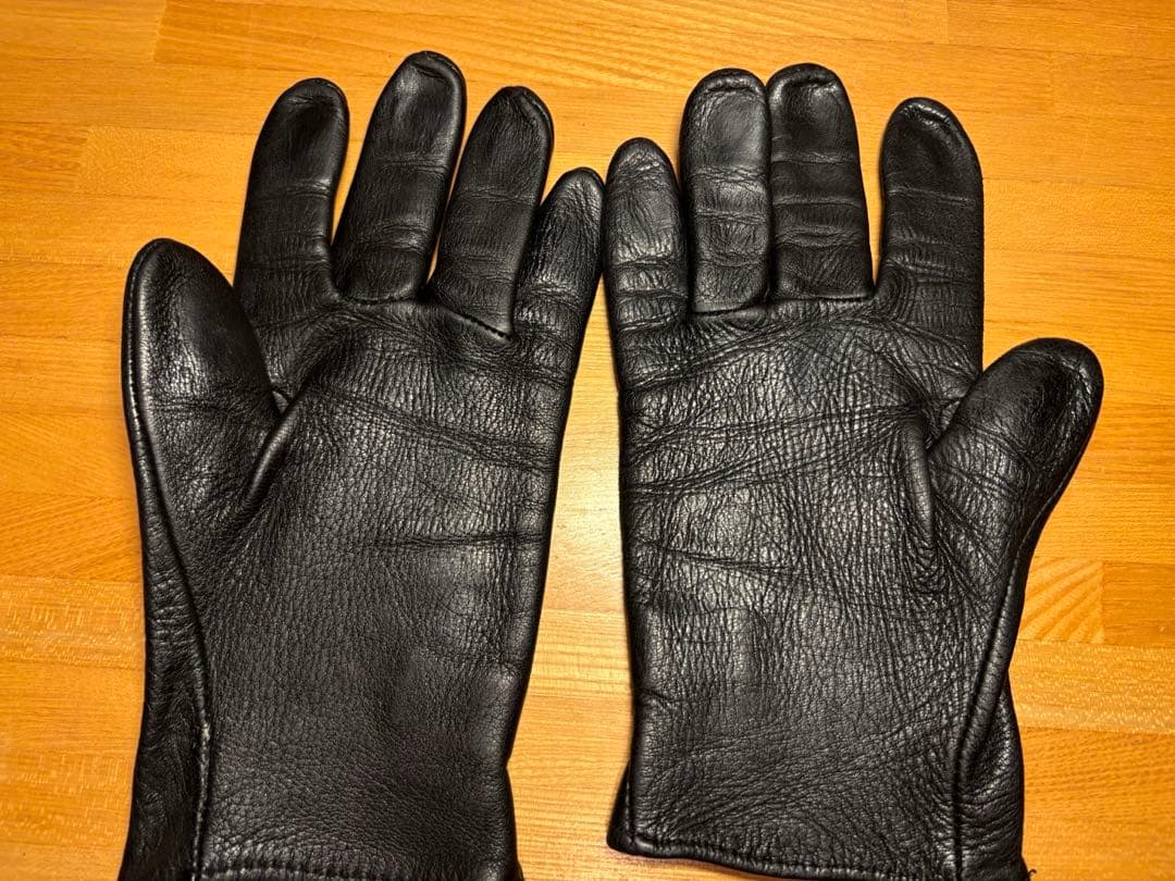 CHROMEHEARTS クロムハーツ 3セメタリークロスパッチ レザーグローブ