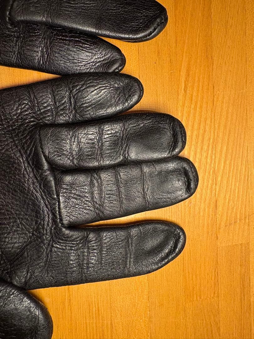 CHROMEHEARTS クロムハーツ 3セメタリークロスパッチ レザーグローブ