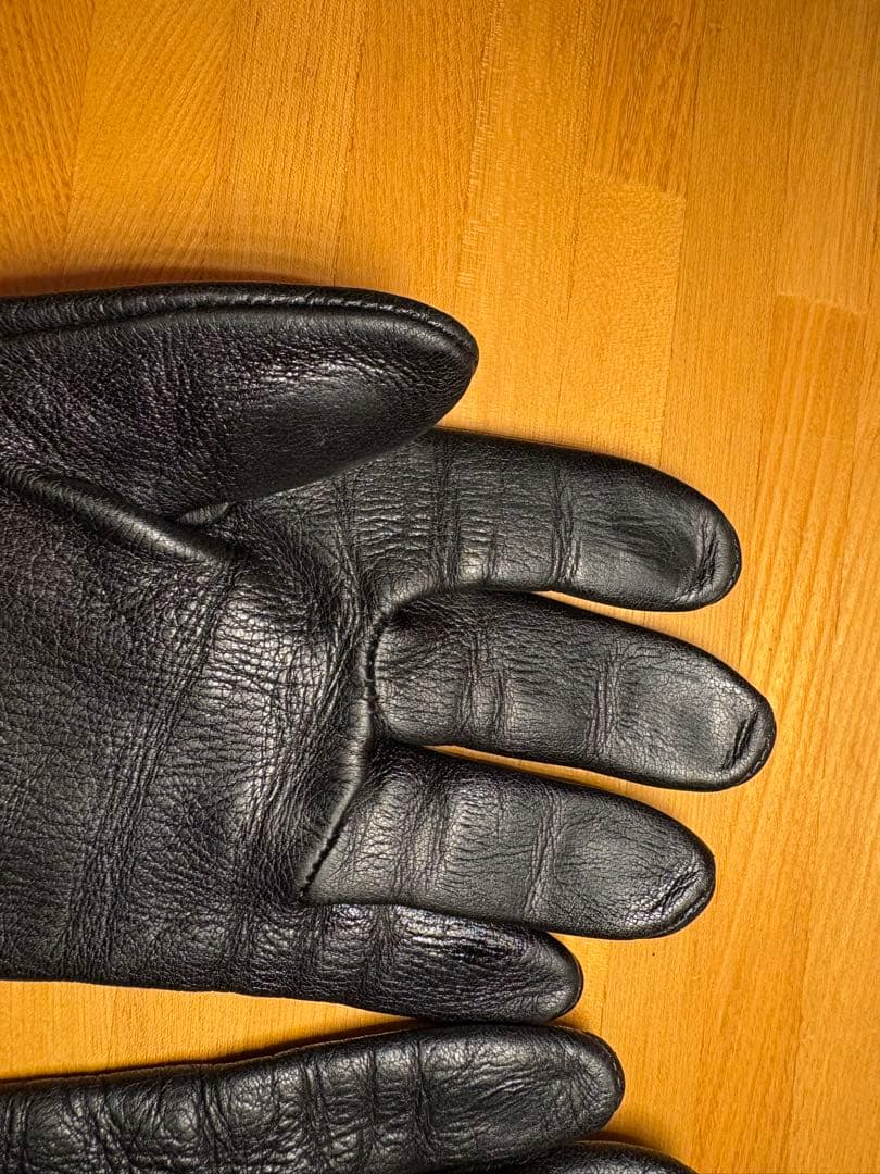 CHROMEHEARTS クロムハーツ 3セメタリークロスパッチ レザーグローブ