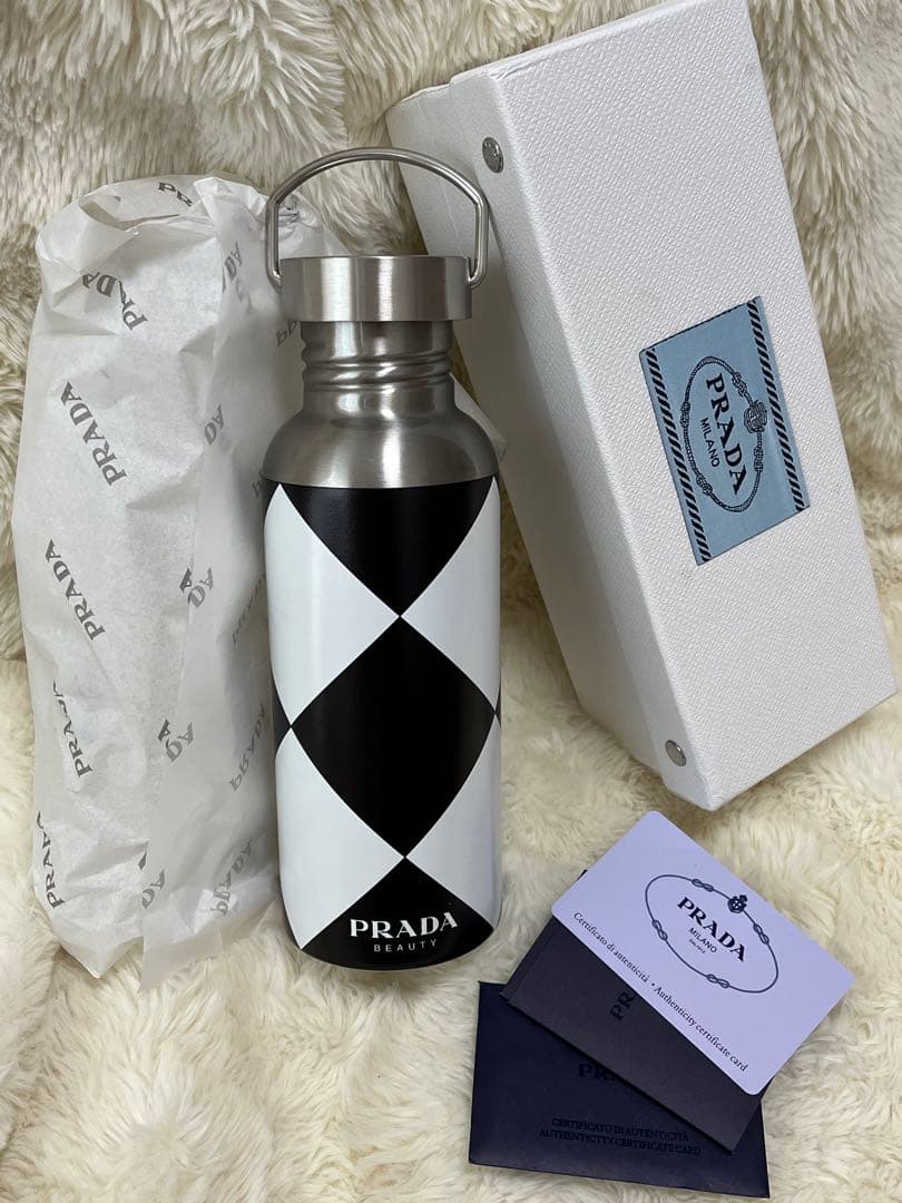 【未使用】PRADAプラダ｜タンブラー·水筒·ステンレス（箱あり）