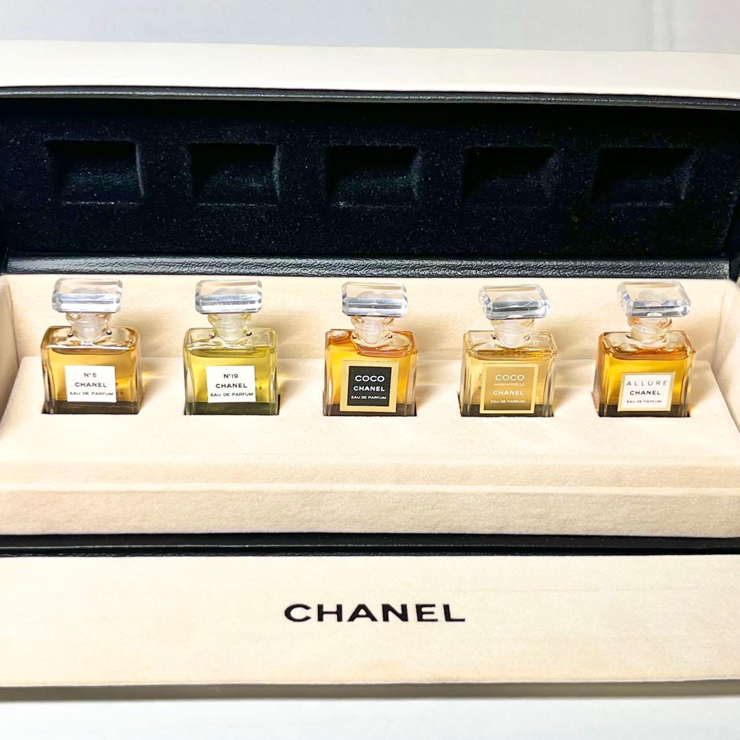 シャネル フレグランス ワードローブ 香水 ミニボトル 5点セット 箱付き