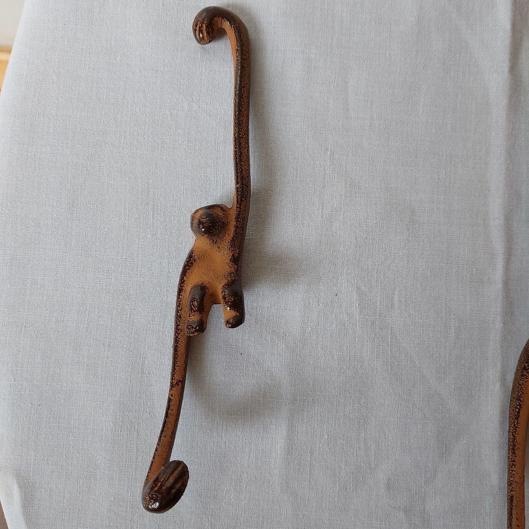 南部鉄器　岩鋳　吊り花器　猿手フック 　猿 　置物 花器　池坊好み　華道　茶道