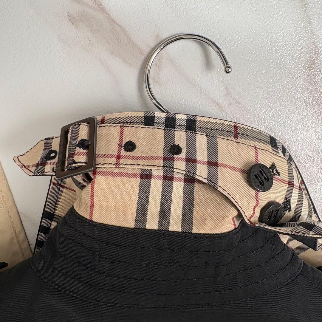 人気◆バーバリーロンドン ベルト付 トレンチコート ショート丈 9号 M