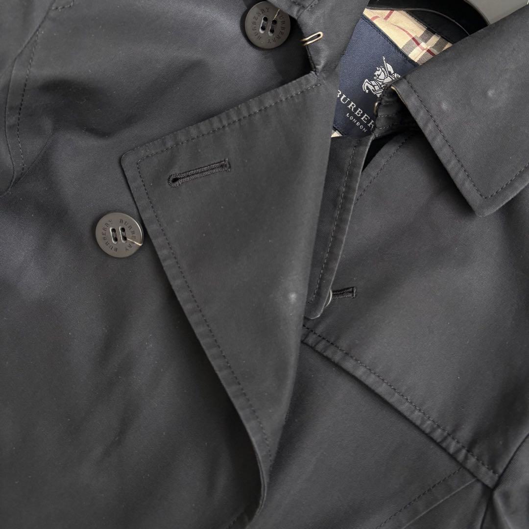 人気◆バーバリーロンドン ベルト付 トレンチコート ショート丈 9号 M