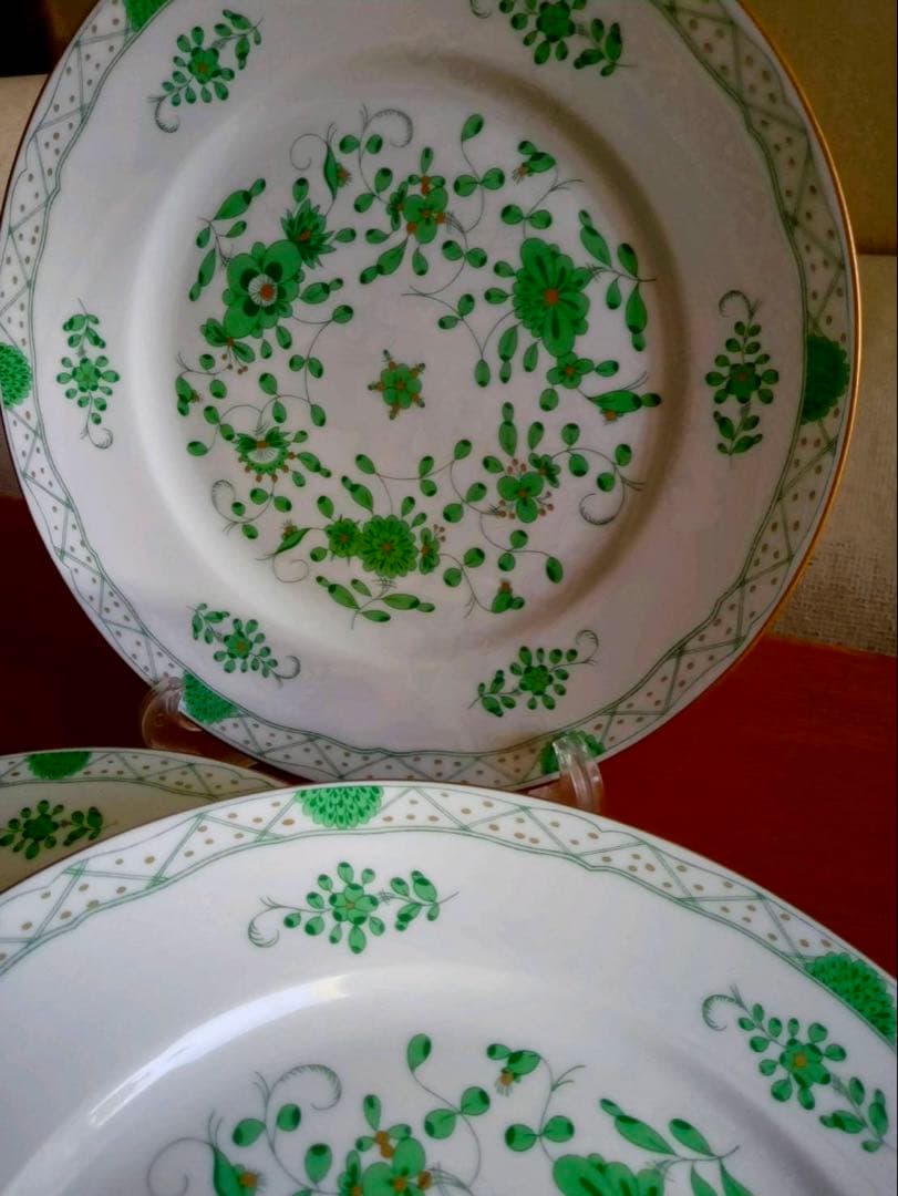 美品　レイノー　リモージュ インドの華　3枚　フランス　24.5㎝