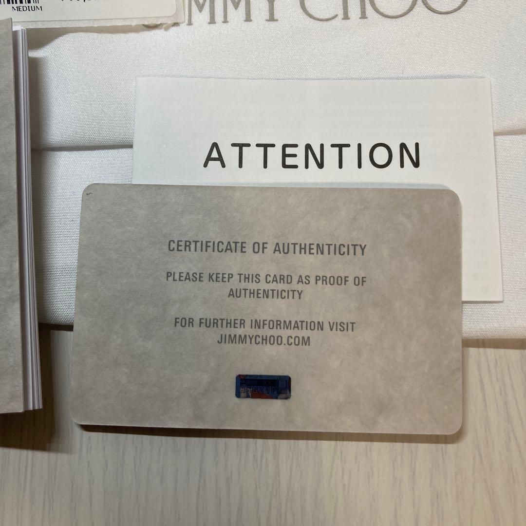 ジミーチュウ　折り財布　ネイビー