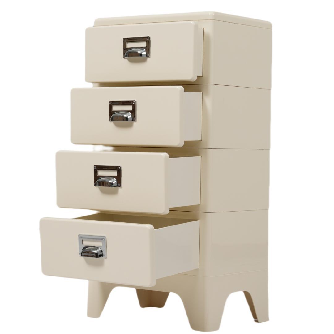 【アイボリー】チェスト 組立不要 4段 収納ケース 収納ボックス 引き出し