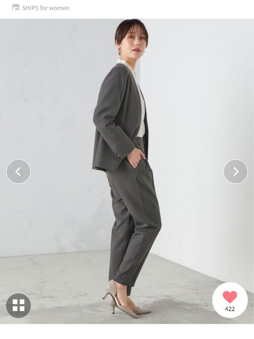 【美品】SHIPS ガンクラブチェック ウーリッシュ ジャケットパンツセット