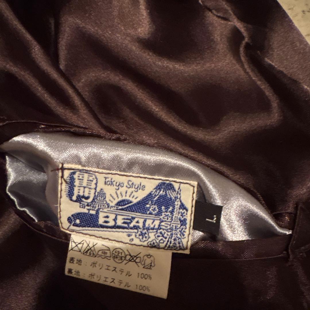 BEAM ×テーラー東洋☆スカジャン L ブラウン