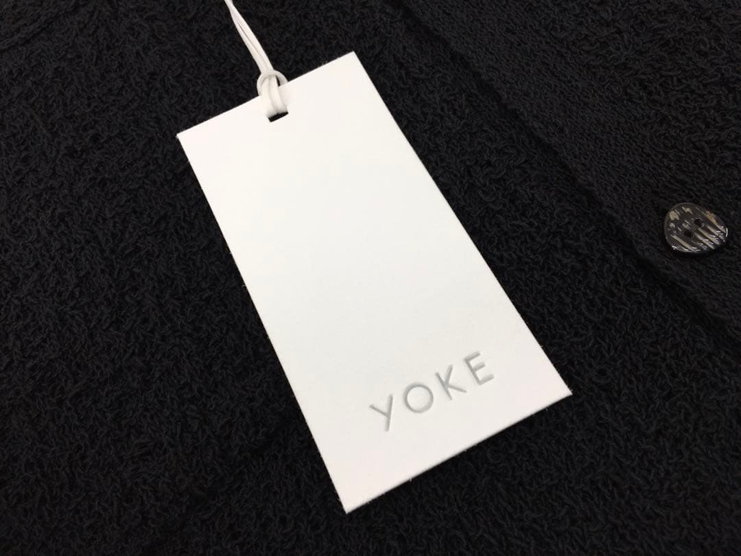 YOKE 25SS コットン シアー ニット オープンカラーシャツ