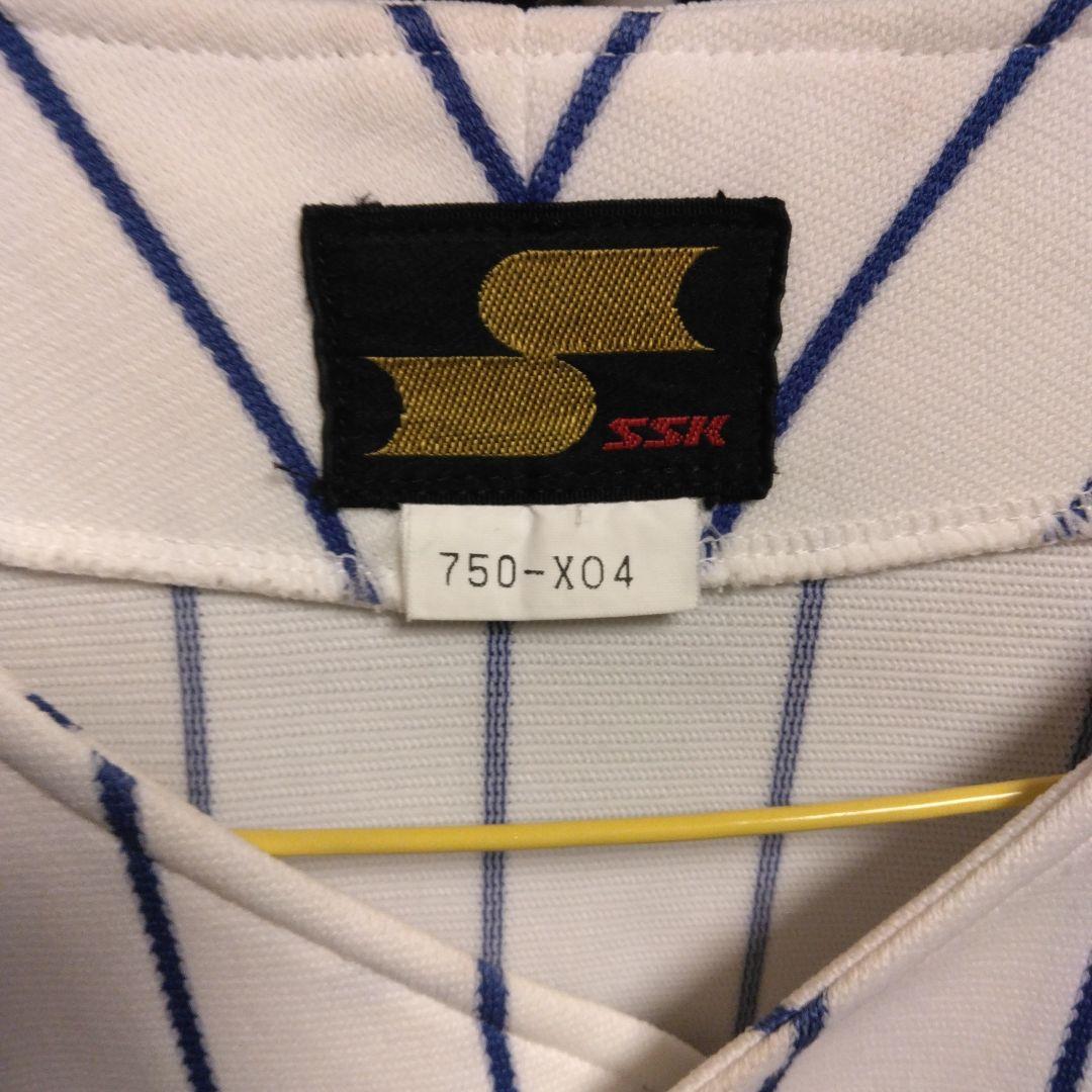 野球ウェアSSKFEUKERSLLサイズ半袖ブルーストライプズアンドミルクカラー