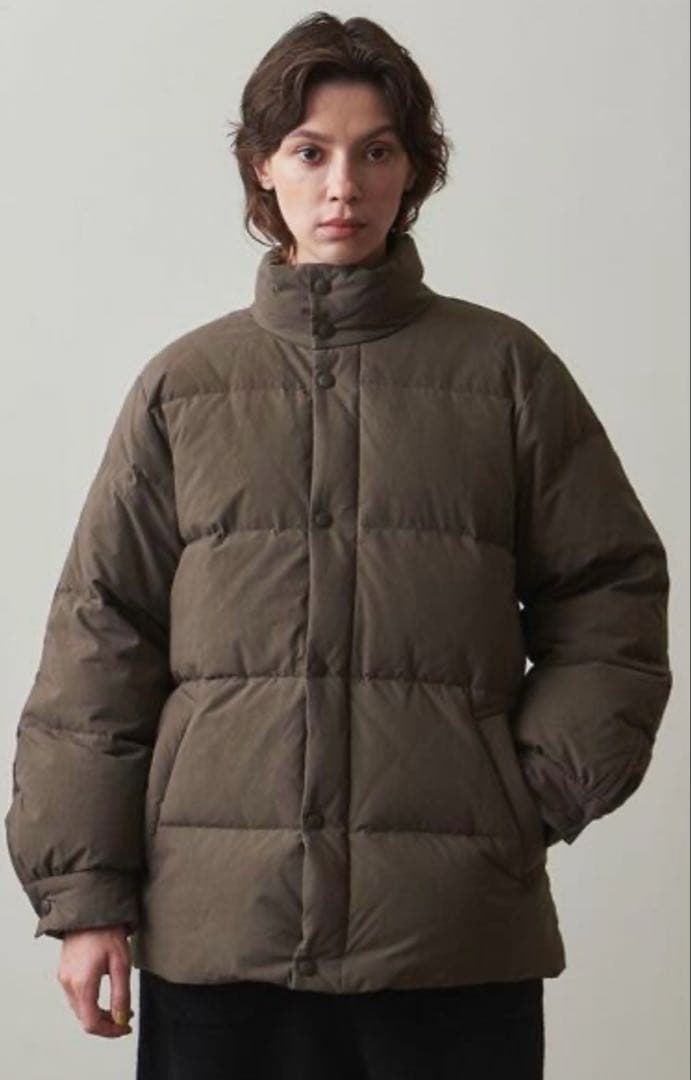 スティーブアラン　コットンダウン　ブルゾン　ブラウン【定価5.2万】