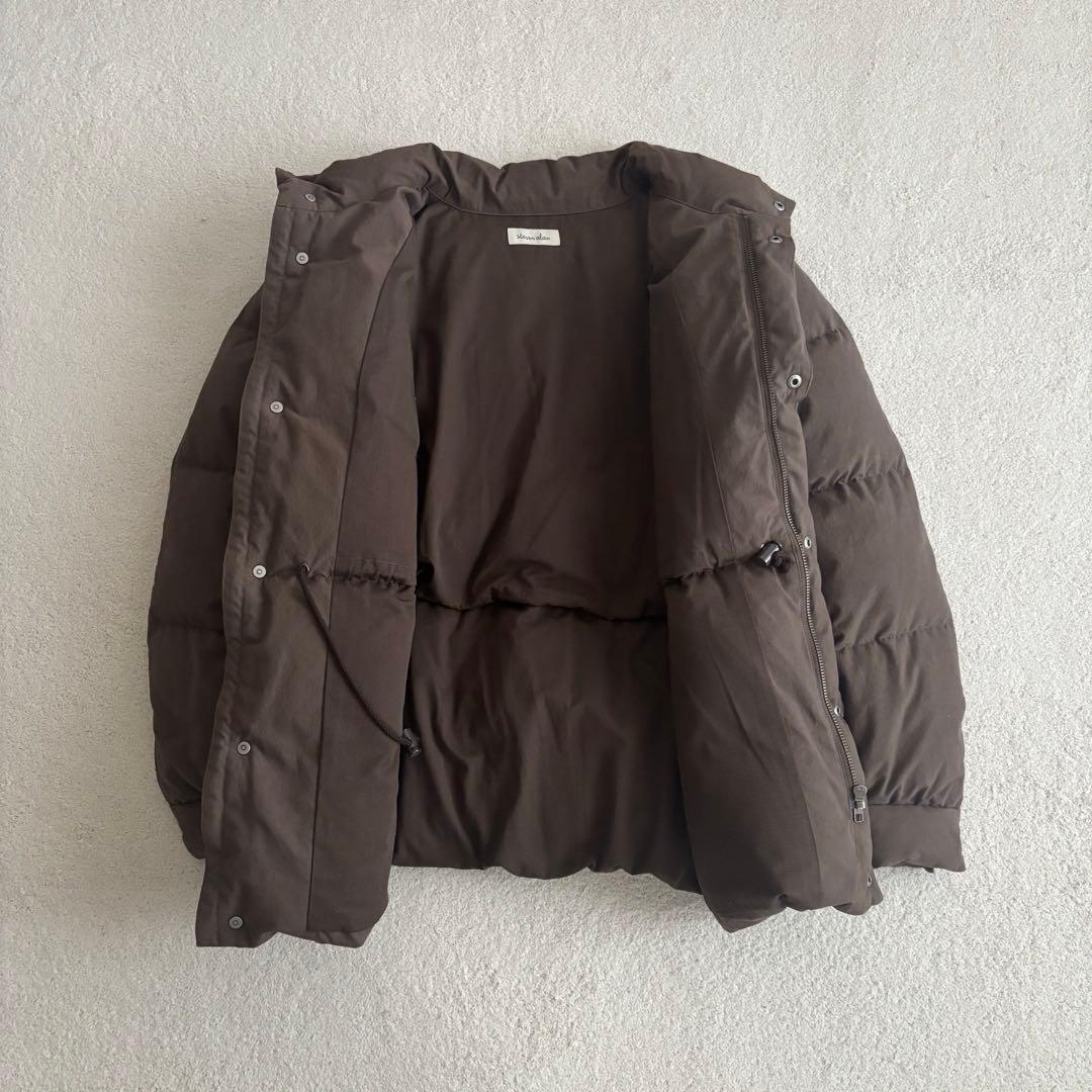 スティーブアラン　コットンダウン　ブルゾン　ブラウン【定価5.2万】