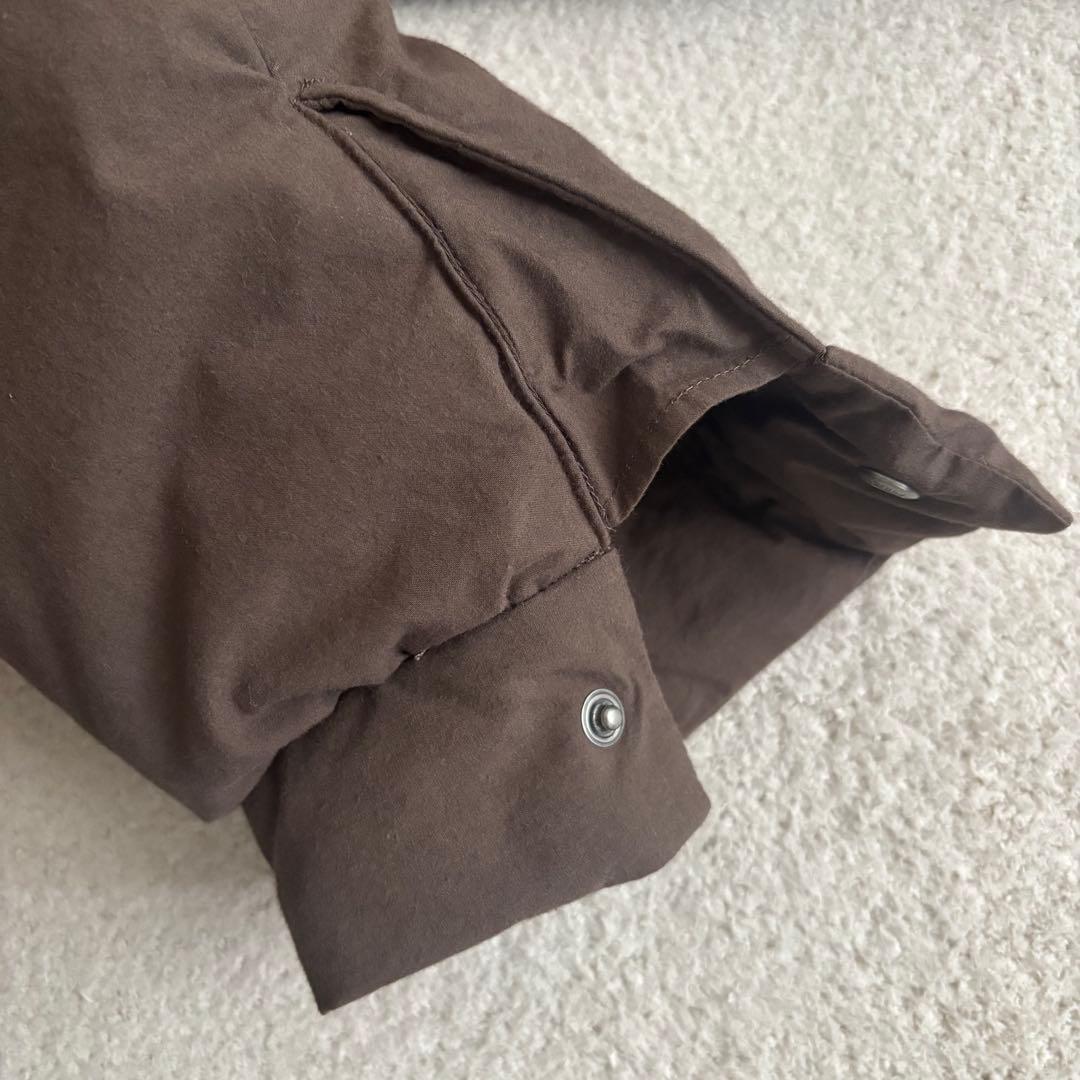 スティーブアラン　コットンダウン　ブルゾン　ブラウン【定価5.2万】