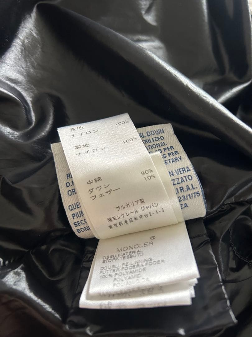 MONCLER モンクレール　黒 ダウンベスト　サイズ0