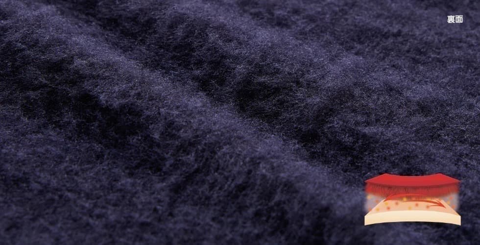 25モデル　ZEROFIT 速暖。HEATRUB モックネック XL ブラック